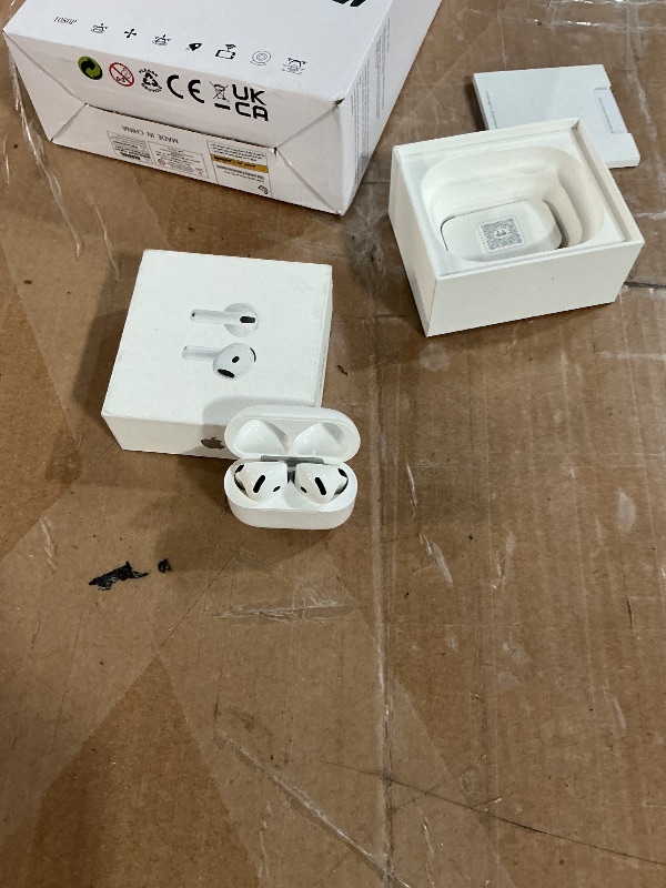 Photo 1 of *** ITEM COMES IN DIFFERENT BOX ***Apple AirPods 4 Wireless Earbuds, Active Noise Cancellation, Live Translation, Heart Rate Sensing,Hearing Aid Feature,Bluetooth Headphones,Spatial Audio, High-Fidelity Sound, USB-C Charging, White