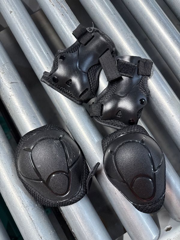 Photo 1 of *black* missing one elbow and one knee pad* Kids Protective Gear Set, Knee Pads for Kids 3-10Years Toddler Knee and Elbow Pads with Wrist Guards Boys or Girls for Skating Cycling Bike Rollerblading Scooter Bike (Blue, S(3-7years))