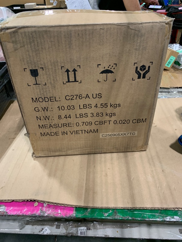 Photo 1 of **MINOR DAMAGE**
Amazon Basics 8-Sheet High Security Cross Cut Paper and Credit Card Shredder with P-4 Security, Auto Shut-off, Black