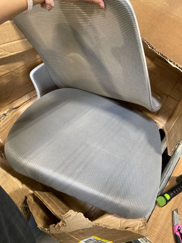 Photo 1 of ***Missing legs*** Ergonomic Home Office Chair with Adjustable Lumbar Support Adjustable Headrest,Comfy High Back, Breathable Mesh Computer Gaming Chair with Flip-Up Armrests (Grey)