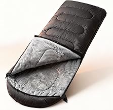 View 1 of ***similar to image*** Sleeping Bag for Adults, Cold Weather & Warm Plush Fleece-Lined Interior - Portable Waterproof Windproof with Compression Sack for Camping Hiking Traveling Indoor & Outdoor