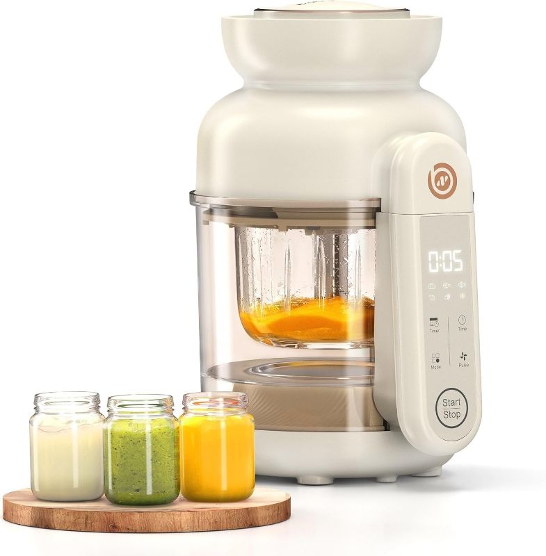 Photo 1 of ***POSSIBLE MISSING PARTS, SELLING AS IS, FINAL SALE***Auto Baby Food Maker, Glass Baby Food Mill, Baby Blender & Steamer and Puree Maker with Auto Cooking, Easy Cleaning, Touch Screen, Dishwasher Safe(12oz)***POSSIBLE MISSING PARTS, SELLING AS IS, FINAL 