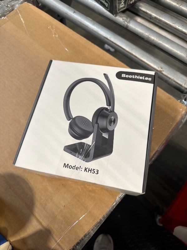 Photo 1 of (Upgraded Version) Wireless Headset, Bluetooth Headset with Noise Cancelling Microphone, Best Headphones with Mic Mute & USB Dongle for PC/Computer/Laptop/Cell Phones/Remote Work/Call Center