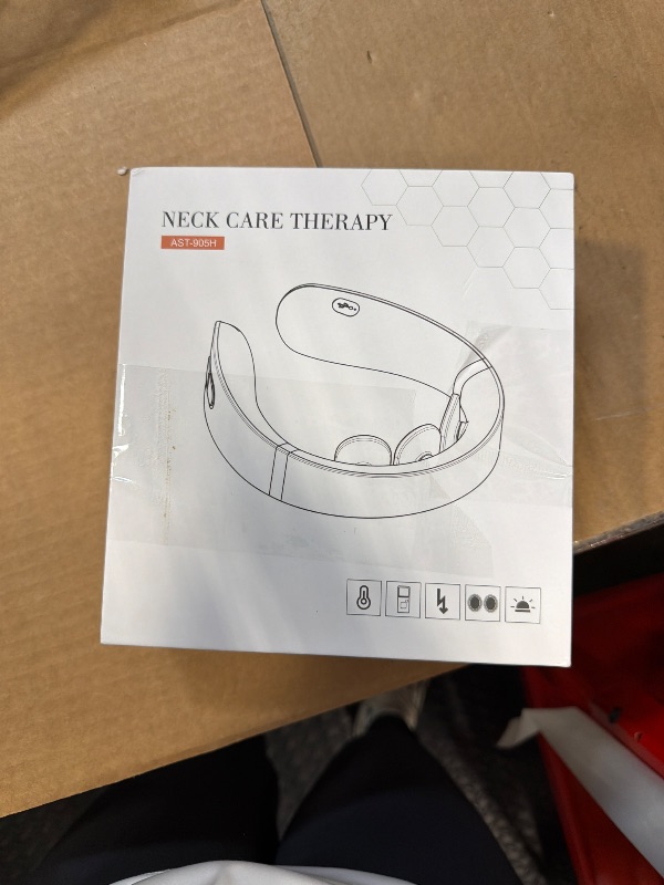 Photo 1 of ***Battery dead****Auxoliev Neck Massager with Heat, 9 Modes and 50 Intensity, Cervical Massage with Adjustable Timers