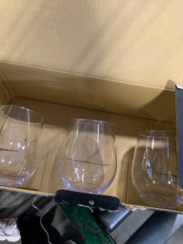 View 3 of ***ONLY 3*** Bravario Unbreakable Stemless Plastic Wine Glasses | Reusable | Shatterproof 100% Tritan Plastic | Dishwasher-Safe | BPA-free | Awesome for Indoor & Outdoor | 16 oz, Set of 3