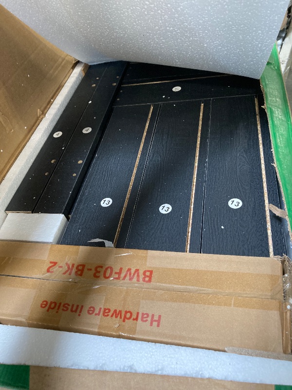 Photo 1 of ***PARTIAL SET***01 BOX OF 02***22-Inch Wide Modern Nightstands Set of 2 with Charging Station, End Tables with 3 Large Drawers, Simple Design Bedside Table for Bedroom and Office,Black