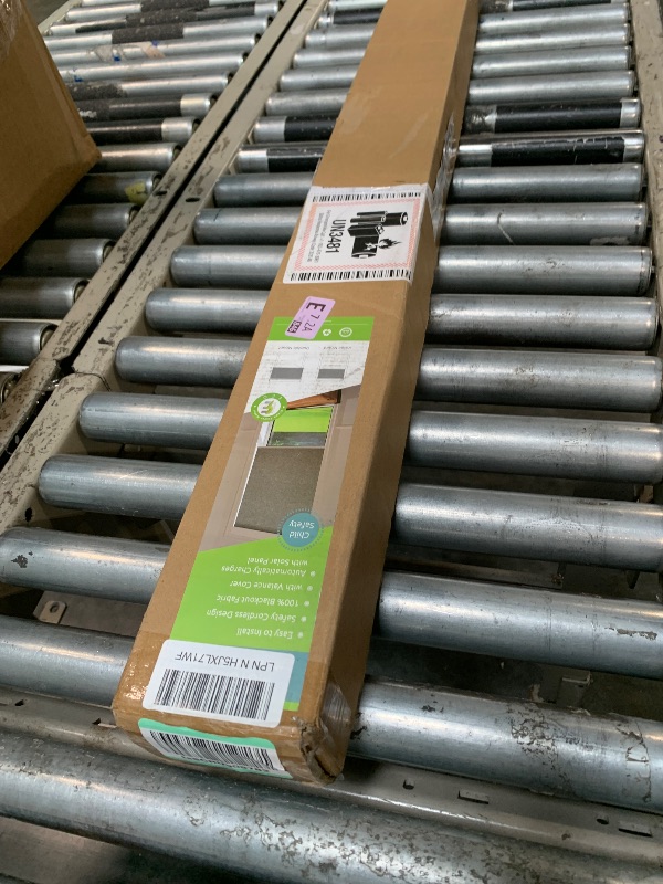 Photo 1 of *MINOR DAMAGE - USED*
DENFOON Motorized Blinds with Remote control, Custom Blackout Smart Blinds [with Cover],Electric Blinds with Complimentary Solar Panel, Cordless Automatic Roller Shades for Windows (White?40"W x 72"H)