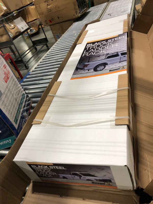 Photo 1 of *****FACTORY SEALED****
Buyers Products 1501150 Steel Truck Ladder Rack, 11-1/2 ft, 1000lb Limit, Black Powder-Coat, Fits Full Size Domestic Pickup Trucks, Clamp Or Bolt Mount, Contractor Rack, Cargo Rack for Truck