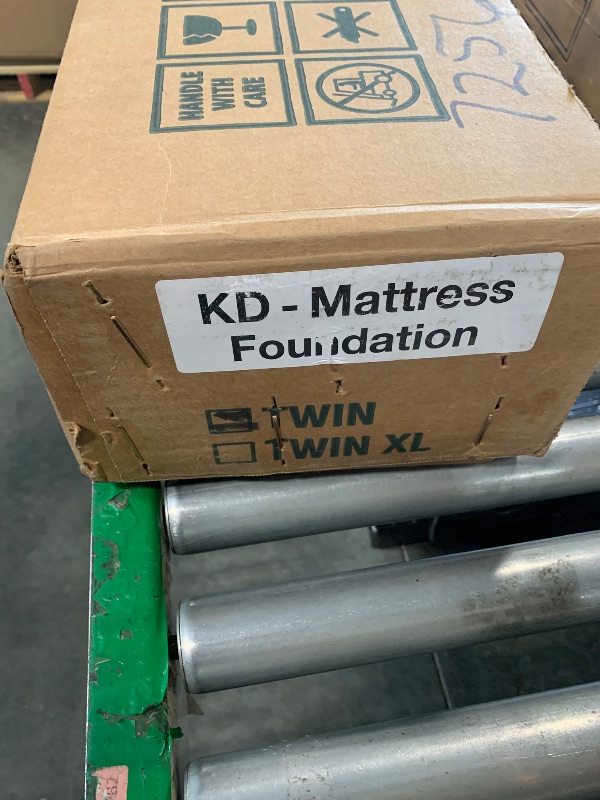 Photo 1 of ***FACTORY SEALED*** Greaton 4.5” Twin Box Spring Only for Twin Size Bed – Amish-Made in The USA – Solid Wood Mattress Foundation with Stable & Quiet Support – Flat-Packed & Easy Assembly – Grey