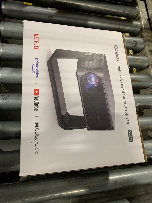Photo 1 of [2000 ANSI/Auto Focus & Keystone/Built-in APP] 4K Outdoor Projector with Wifi and Bluetooth, Smart Portable Projector with Built in Apps YouTube/PrimeVideo & Dolby, Home Theater Projector with HDR10+