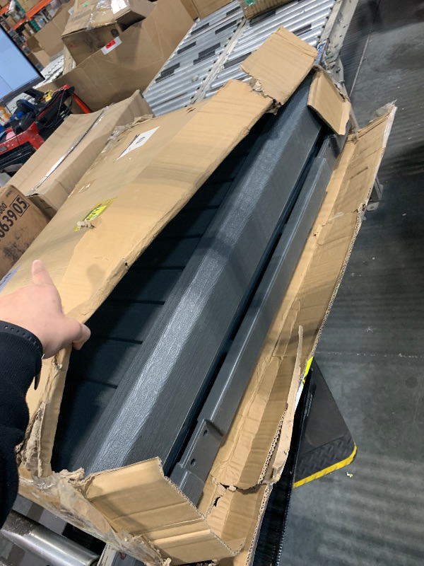 View 3 of (4/17/2026 ***FINAL SALE/NO RETURN, SOLD AS PARTS***)
4/5/26 UPDATE  DWVO 35 Cu Ft Storage Shed with Unique X-Shaped Lockable Door, Outdoor Weatherproof Resin Shed Without Shelf for Waste Bins, Bicycles, Gardening & Lawn Equipment, Dark Gray