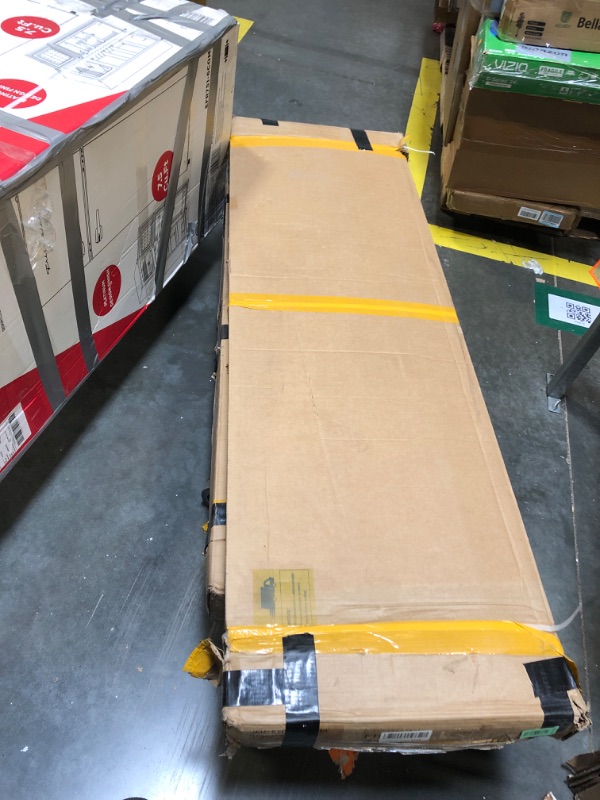 Photo 1 of ***HAS SCRATCHES**USED***MINOR DAMAGE***FINAL SALE***DWVO 12x8ft Metal Outdoor Storage Shed with Window, Lockable Tool Storage Sheds, Oversized Steel Garden Sheds with Sloped Roof for Backyard, Patio, Garage, Lawn, Gray & White