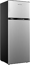 Photo 1 of ***SOME DENTS !!!EUHOMY 7.4 Cu.Ft. Refrigerator with Freezer, 2 Door Fridge, Adjustable Thermostat?Large Capacity, Refrigerator for Kitchen/Dorm/Office/Apartment - Food Storage or Cooling drinks, Silver
