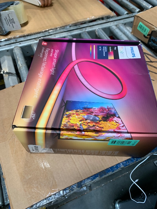 Photo 1 of ***Cord Missing - Unable to test***Philips Hue 75" Smart Light Strip - White and Color Ambiance LED Color-Changing TV Backlight - Sync with Television, Music, Gaming - Requires Bridge and Sync Box