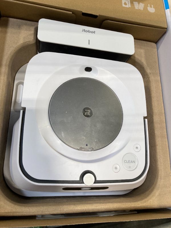 View 2 of ***USED 04/05/2026 iRobot Braava Jet M6 (6110) Ultimate Robot Mop- Wi-Fi Connected, Precision Jet Spray, Smart Mapping, Works with Alexa, Ideal for Multiple Rooms, Recharges and Resumes, White