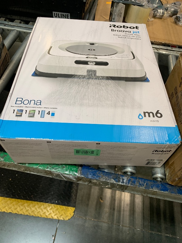 View 7 of ***USED 04/05/2026 iRobot Braava Jet M6 (6110) Ultimate Robot Mop- Wi-Fi Connected, Precision Jet Spray, Smart Mapping, Works with Alexa, Ideal for Multiple Rooms, Recharges and Resumes, White