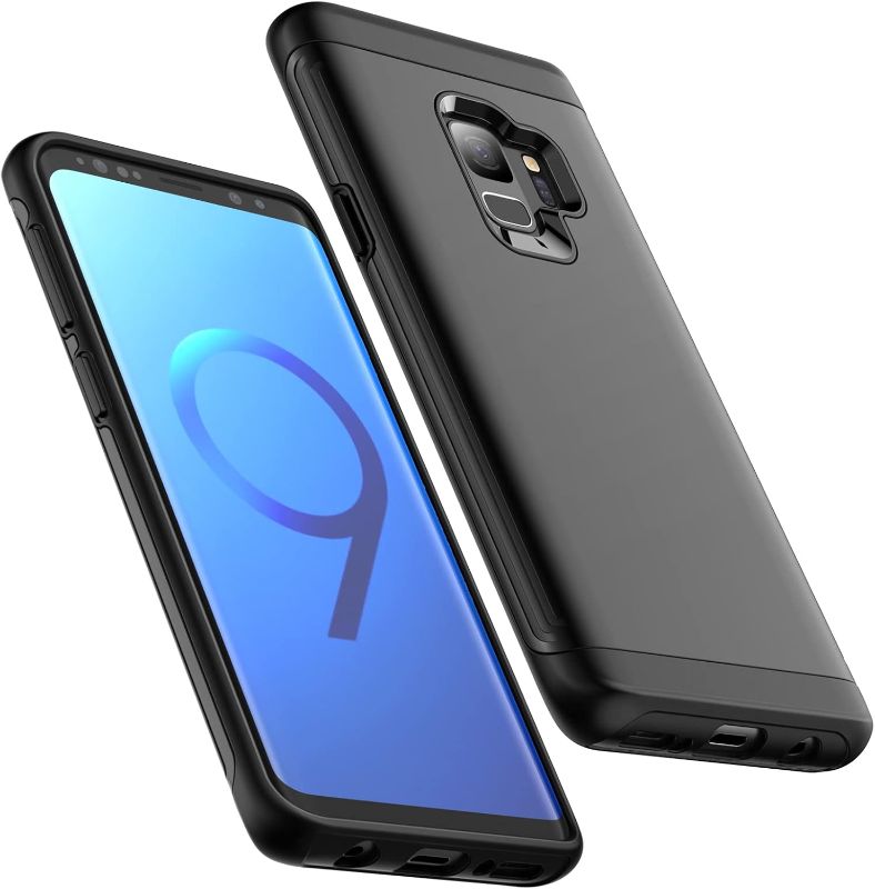 Photo 1 of *** SIMILAR MODEL *** TECH21 Heavy Shockproof Case for Samsung Galaxy S9, Dual Layer Rugged Protective Phone Cover with Shock-Absorption (Black)
