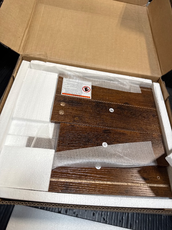 Photo 1 of ***PARTIAL SET*** YITAHOME U Shaped Desk with Power Outlets & LED Lights, 79" Reversible L Shaped Desk with Drawers, Corner Computer Desk Office Desk with Monitor Stand & Storage Shelves, Rustic Brown