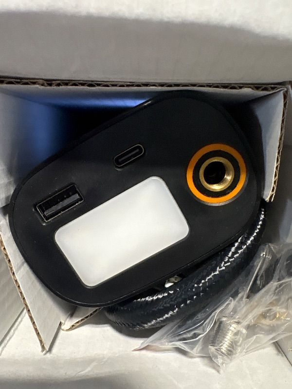 Photo 1 of *UNTESTED*
ZGZUXO Tire Inflator Portable Air Compressor - 150PSI Fast Cordless Air Pump for Car Tires, Rechargeable Bike Tire Pump with Digital Pressure Gauge, LED Light for Cars, Bicycles, Balls and More