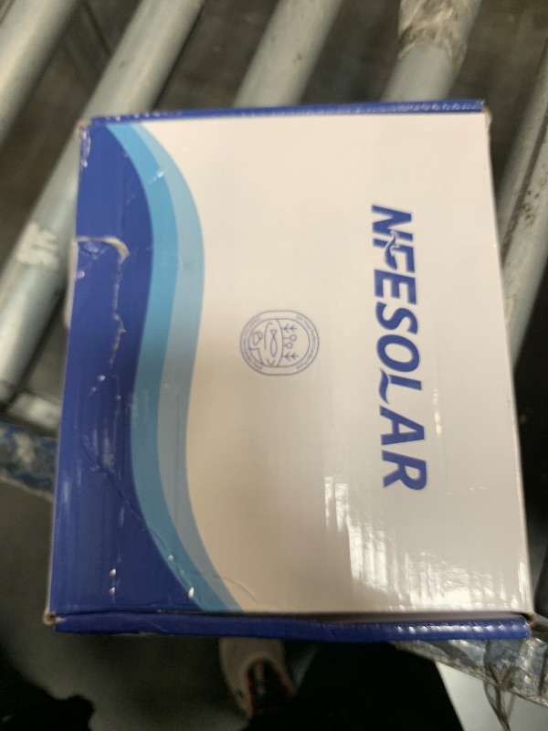 Photo 1 of *UNTESTED*
NFESOLAR Aquarium Air Pump Oxygenator, 3W Solar Air Pump with 2 Air Bubble Stones, Solar Pond Aerator up to 120 Gallons 3 Mode&No Noise Solar Aerator for Pond Stock Tank Fishing Hydroponics