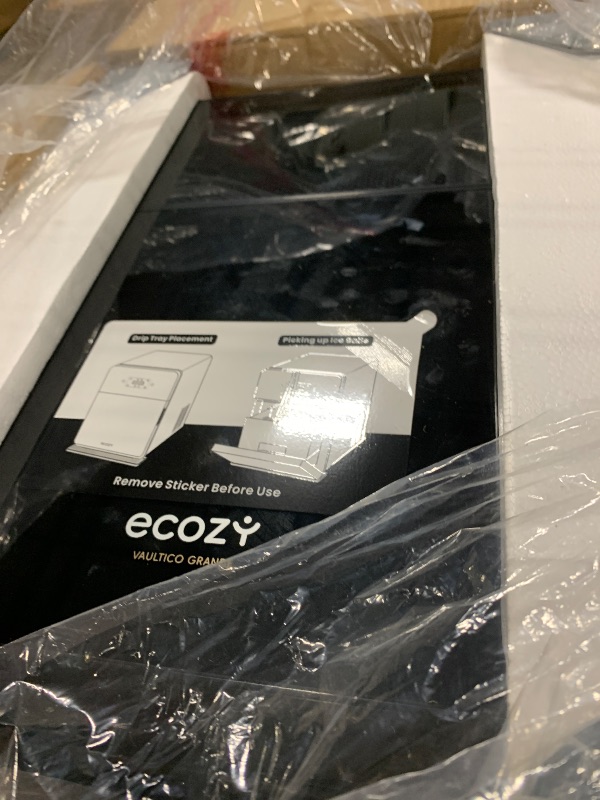Photo 1 of ***NOT FUNCTIONAL, SELLING FOR PARTS AS IS FINAL SALE***ecozy 2.4" Clear Ice Ball Maker with CrystalFlux Technology, 3 pcs in 45 Mins, 96 pcs/Day, Sphere Ice Maker with Automatic Water Supply, Self-Cleaning, Enhanced Insulation for Bar Whiskey & Bourbon**