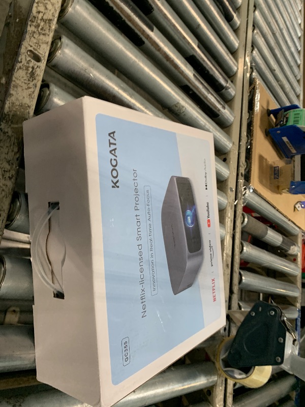 Photo 1 of [Short Throw/Built in Apps] Projector 4K with WiFi and Bluetooth, 2000ANSI TOF Auto Focus Keystone Smart Projector for Dolby Audio Home Theater Movie, Kogata Outdoor Projector Portable Ceiling Gray