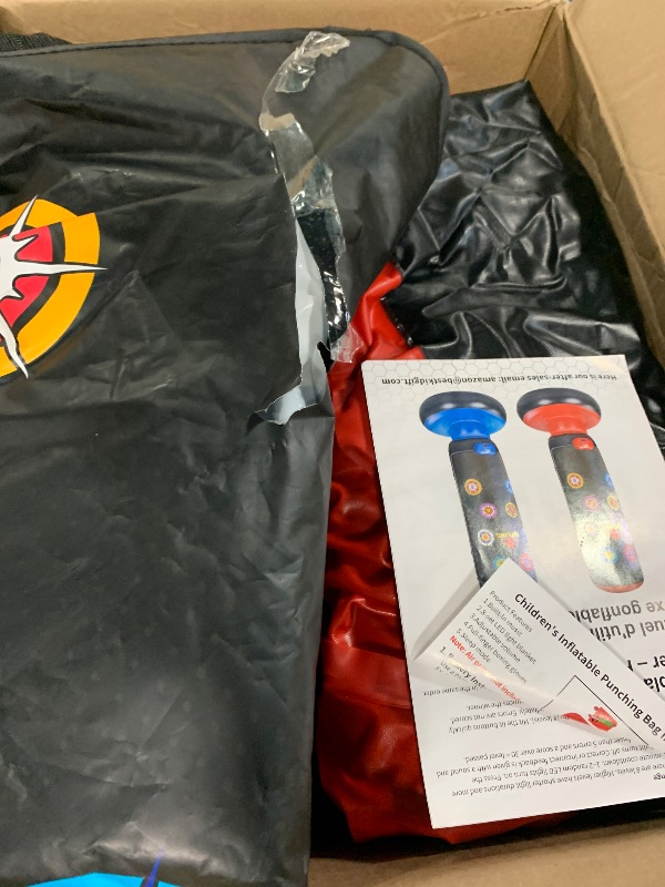 Photo 1 of ***BROKEN***HopeRock Punching Bag for Kids, Boxing Set with Scoring, Light, Music, 4 Game Modes, Inflatable Boxing Bag with Gloves, Birthday Gifts Toys for 4-8-12 Years Old Boys