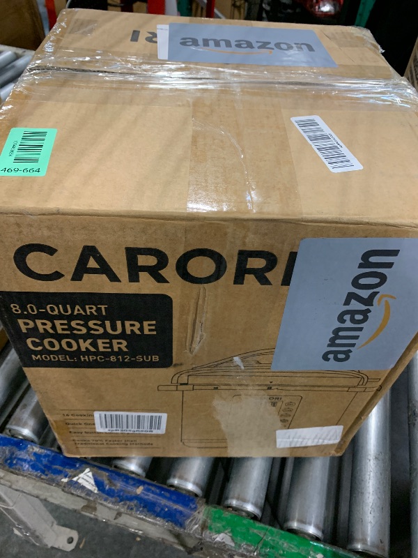 Photo 1 of ***It's missing the inner pot***CARORI 1200W 12-in-1 Electric Pressure Cooker 8Qt, Stainless Steel Pressure Cooker, Slow Cook Rice Cooker Steamer Sauté, Yogurt Maker, Warmer & Sterilizer with Recipe, Safer Venting Design, Black