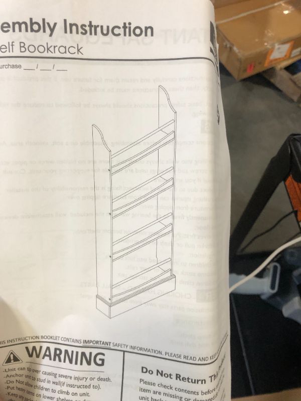 Photo 1 of (4/3/2026 ***FINAL SALE/NO RETURN, SOLD AS PARTS***)
UTEX Kids Bookshelf,4 Tiers Children's Bookcases and Storage, Kids Bookcase Rack Wall for Bedroom,Study Living Room,White
