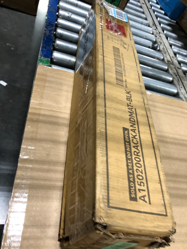 Photo 1 of **ONLY RACK**Fitvids Rubber Coated Hex Dumbbell Weight Set and Rack â€“ Dumbbell + A-Rack Black