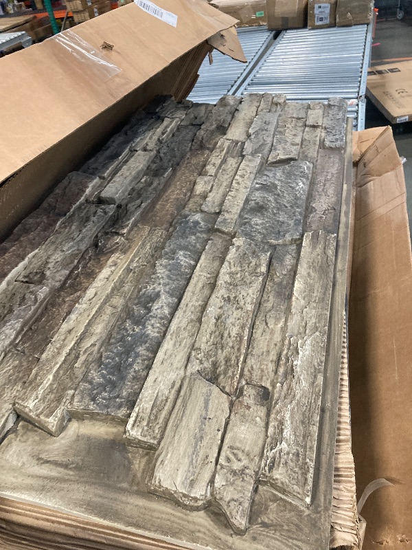 Photo 1 of ***MINOR DAMAGE*** Canyon's Edge Faux Stack Stone Panel - 24 in x 48 in - Nature's Spirit (44.76 Sq. ft. / Case) 6 Pack