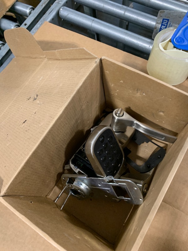 Photo 1 of *UNTESTED*
Yale Satin Nickel Assure Lock Entry Door Handle with Wi-Fi Connected Keypad, Smart Door Lock with Handle and Back-Up Key for Single Hole Entry Door, ?YRL216-WF1-619