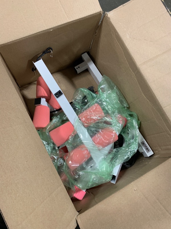 Photo 1 of ***FINAL SALE/NO RETURN, SOLD AS PARTS***  RELIFE REBUILD YOUR LIFE AB Machine Adjustable Ab Trainer Machine, Foldable Ab Cruncher Strength Training Equipment for Home Gym 440 LBS Pink