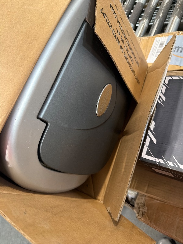 Photo 1 of ***VERY USED AND DIRTY*** NINESTARS CB-DZT-50-98-1C Automatic Touchless Motion Sensor Oval & Rectangular Trash Can Combo Set, 13.2 Gal. 50 L. & 2.1 Gal.8 L., Stainless Steel