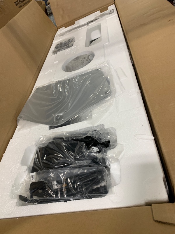 Photo 1 of ****Major damage - screen is blacked out when testing**** Samsung 49" Odyssey G93SC Series Curved Gaming Monitor, QD-OLED, 240Hz, 0.03ms, DQHD, G-Sync Compatible, FreeSync Premium Pro, Adjustable Stand