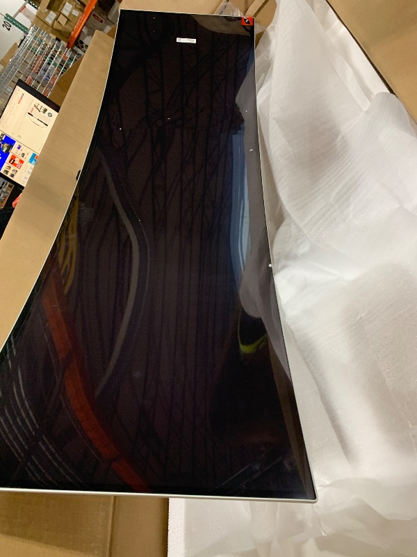 Photo 1 of ****Major damage - screen is blacked out when testing**** Samsung 49" Odyssey G93SC Series Curved Gaming Monitor, QD-OLED, 240Hz, 0.03ms, DQHD, G-Sync Compatible, FreeSync Premium Pro, Adjustable Stand