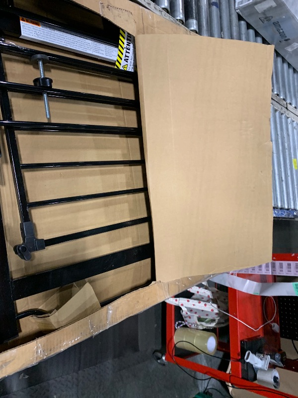 Photo 1 of ***MISSING SCREWS*** Regalo Safety 29-49" Easy Step Extra Wide Baby Gate for Doorways & Bottom of Stairs, Pressure Mounted Safety Gate with Door for Babies, Toddlers & Pets, Black