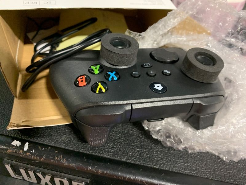 Photo 1 of ***FUNCTIONALITY ISSUES, SELLING FOR PARTS, FINAL SALE***Moonag Wireless Controller for Xbox, Compatible with Xbox Series X/S/One/PC, With 2 Silicone Thumb Grips, Hall Effect Joysticks, 2.4GHz Wireless Adapter Gamepad with RGB Light, Dual Vibration, TURBO