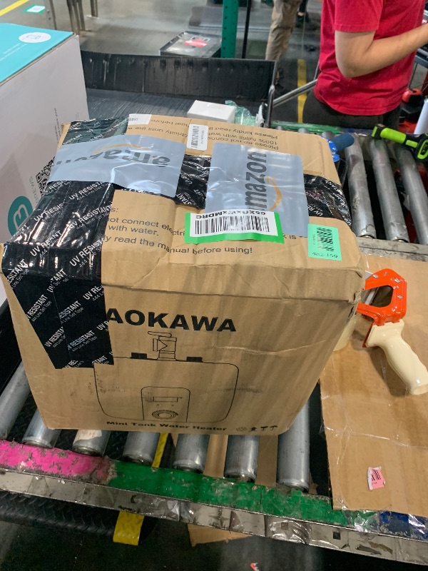 View 2 of *MISSING PARTS*
Aokawa Electric Mini Tank Water Heater 2.5 Gallon Under Sink Instant Hot Water Point of Use for RV Kitchen Bathroom Camper with Safety Vavle 1/2" NPT Wall or Floor Mounted