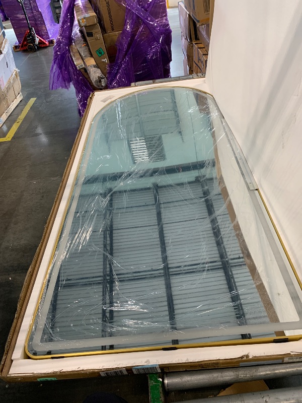 Photo 1 of ***It is in perfect condition, but it won't turn on.*******  FENNIO Full Length Mirror with Lights, 80" x 36" LED Full Body Mirror for Bedroom, Salon, Dimmable, 3 Color Lighting [Tempered Glass]