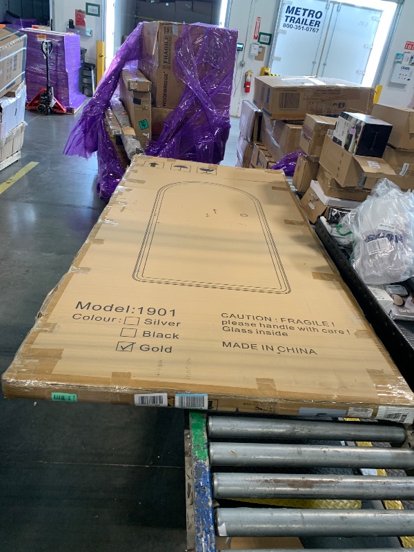 Photo 1 of ***It is in perfect condition, but it won't turn on.*******  FENNIO Full Length Mirror with Lights, 80" x 36" LED Full Body Mirror for Bedroom, Salon, Dimmable, 3 Color Lighting [Tempered Glass]