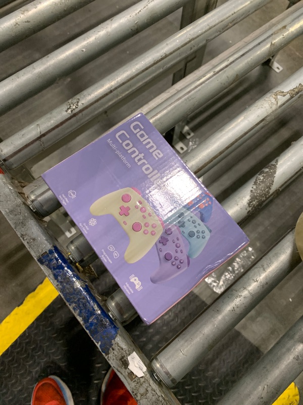 Photo 1 of *** STOCK PHOTO SIMILAR NOT EXACT *** ISHAKO PC Gaming Controller - Wireless/Bluetooth Controller with 1200mAh Battery, 4-Back Buttons, Hall Effect Joysticks&Triggers, Work for Windows PC, Steam, Luna, Tesla, Mac, Android and Switch - CREME AND PINK 