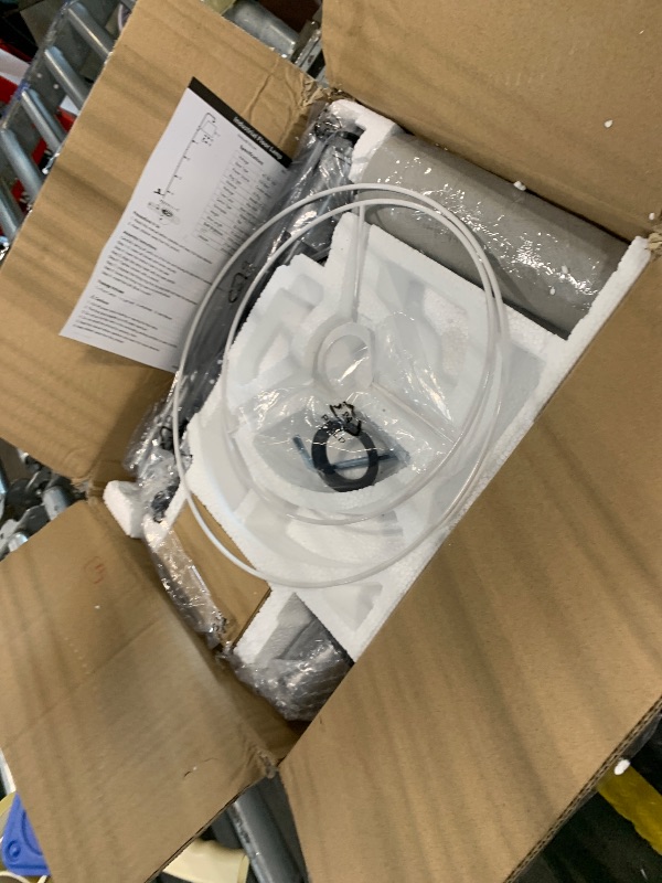 Photo 1 of ?Upgraded? Dimmable Floor Lamp, 1000 Lumens LED Edison Bulb Included, Arc Floor Lamps for Living Room Modern Standing Lamp with Linen Shade, Tall Lamps for Living Room Bedroom Office Dining Room-Grey