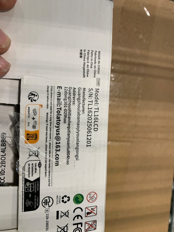 Photo 1 of ***DOES NOT INCLUDE DRONE'S BATTERY**Tolatoyus Drones with Camera for Adults 4K, GPS Drone with 4.5” LCD Screen Controller Follow Me Auto Return 5G Long Range Transmission Foldable FPV Drone for Beginners Under 249g***LOST CHARGER**