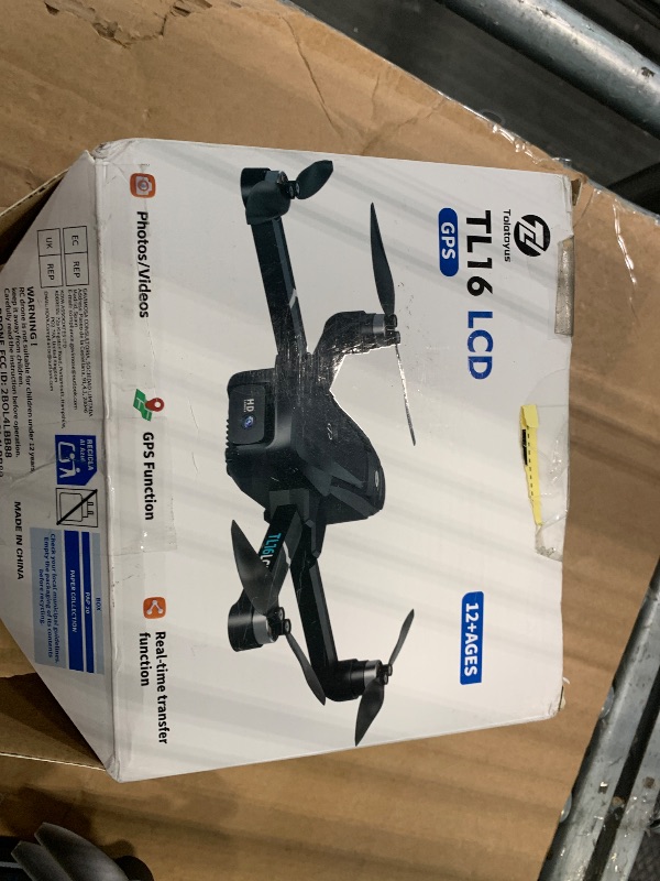 Photo 1 of ***DOES NOT INCLUDE DRONE'S BATTERY**Tolatoyus Drones with Camera for Adults 4K, GPS Drone with 4.5” LCD Screen Controller Follow Me Auto Return 5G Long Range Transmission Foldable FPV Drone for Beginners Under 249g***LOST CHARGER**