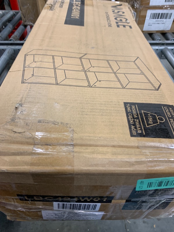 Photo 1 of ***FINAL SALE/NO RETURN, SOLD AS PARTS*** VASAGLE Custos Collection - Bookshelf, Bookcase, Cube Shelf with 8 Compartments, 9.4 x 25.8 x 51 Inches, Storage Shelf, for Living Room, Home Office, Dining Room, Cloud White ULBC424W01