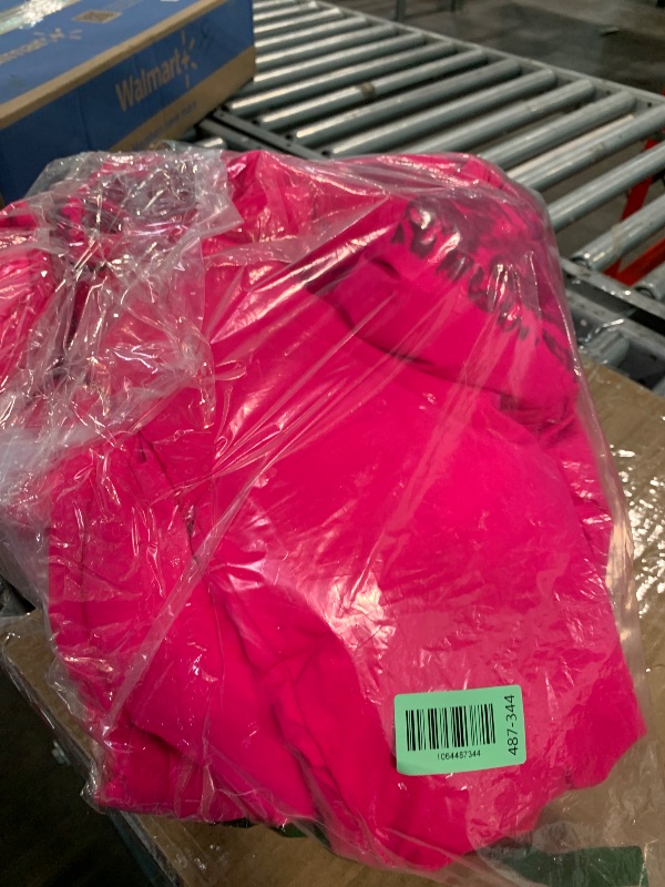 Photo 1 of ** SIMILAR IMAGE/ UNCLEAN***Amazon Essentials Women's Cropped Full-Zip Puffer Jacket, Winter Warm, Stand Collar, Neon Pink, Medium