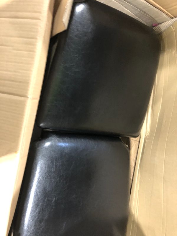 Photo 1 of ***MISSING SCREWS*** The Nathan Dining Side Chair Set with Upholstered Seats is the perfect addition to your Nathan Dining Table! This chair set includes two dining room chairs in a cool, gray oak finish. The fan-back style of the chair adds an unique loo