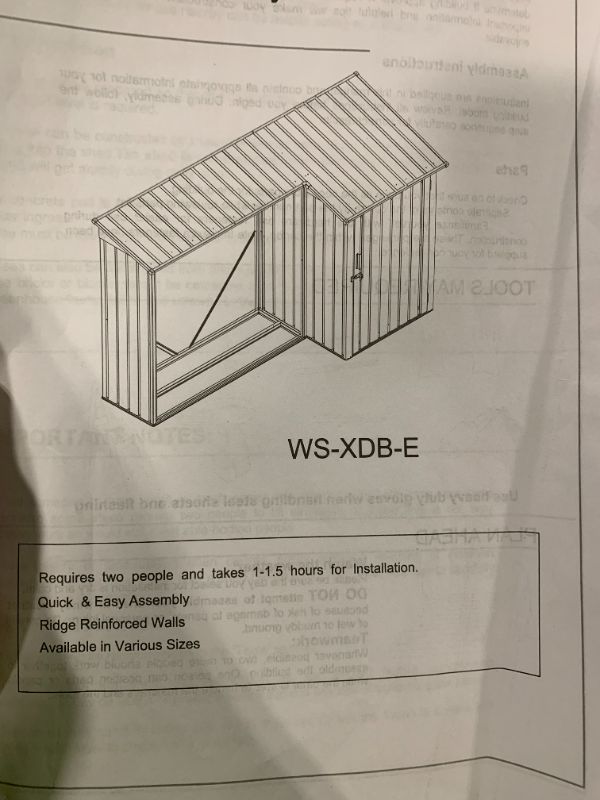 Photo 1 of ****SIMILAR**
WOOD STORAGE WHITE SEHD