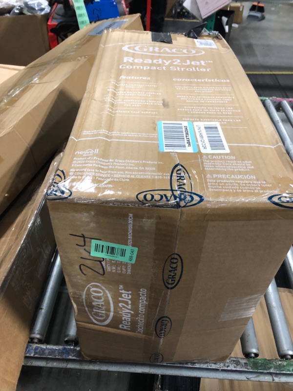 Photo 1 of ***MAJOR DAMAGE/SCRATCHED UP AND A HOLE*** Graco Ready2Jet Compact Stroller – Overhead Friendly Compact Travel Stroller with Automatic Fold, Kingston